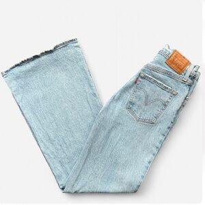 Levi's Ribcage Bell Distressed Jeans